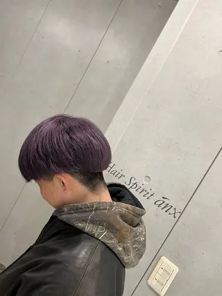 カラー メンズ 郡山駅前メンズ特化 岩﨑大翼のヘアスタイル