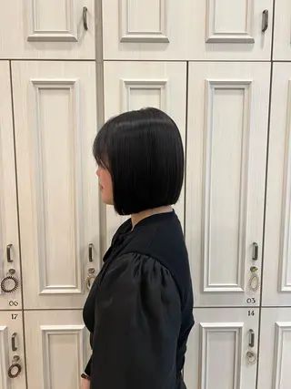 ミディアム 梅田 カットモデル募集のヘアスタイル