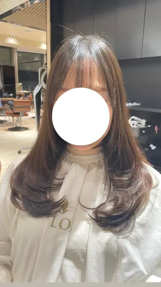 ロング レイヤーカット/ アレンジ/うみのヘアスタイル