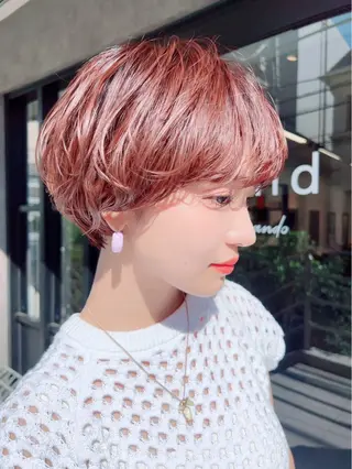 ショート パーマ 銀座美容師 末松知紘のヘアスタイル