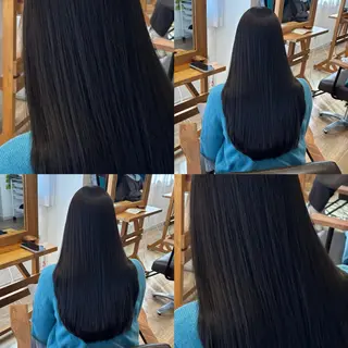 ロング カラー RINNO🌷透明感 カラー/縮毛矯正のヘアスタイル