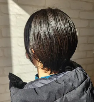 ショート カラー 白髪率別白髪ぼかし /なおき/表参道のヘアスタイル