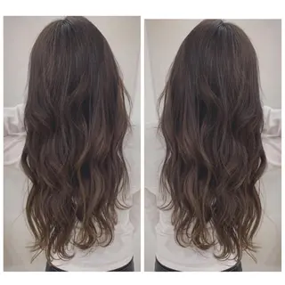 ロング カラー 京都大人女性ショート 徒歩1分/秋山のヘアスタイル