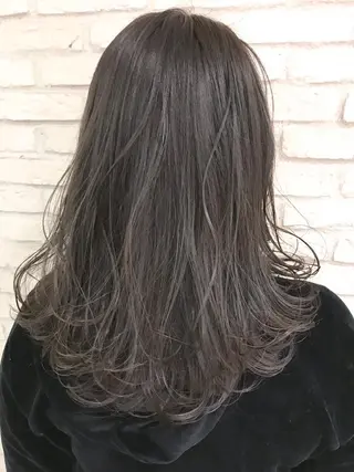 ミディアム カラー 横浜🍒ルーツカラー エクステ/RIEのヘアスタイル