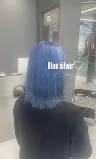 ミディアム ケアブリーチ/透明感 カラー🩶YURIAのヘアスタイル