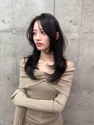 ロング 立川🤍韓国ヘア/ レイヤー🇰🇷🖤のヘアスタイル