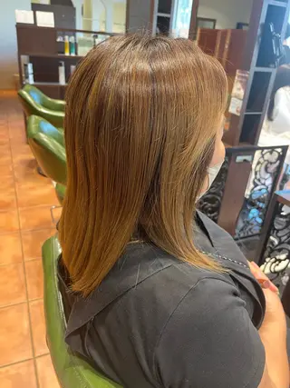 ミディアム はせがわ りえのヘアスタイル