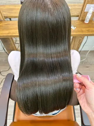 ロング カラー 前髪顔周り✂️店長 ❤️アマミヤ❤️のヘアスタイル