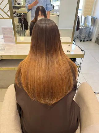 ロング 吹田 駿 髪質改善縮毛矯正のヘアスタイル