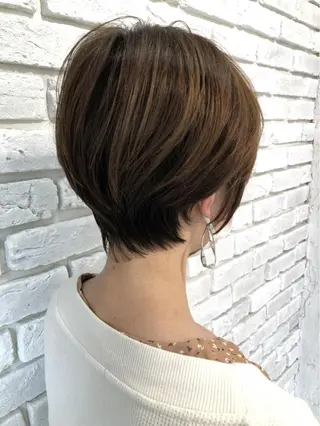 ショート 髪質改善カラー✨質感 ショート✨石山航のヘアスタイル