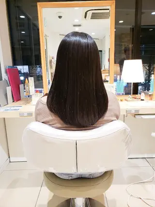 セミロング カラー 美髪⭐︎髪質改善 井上 康司のヘアスタイル