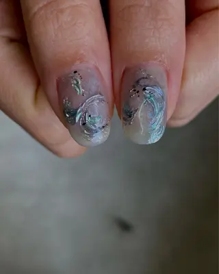 ネイル 草加ニュアンスネイル 🌚hersのネイルデザイン