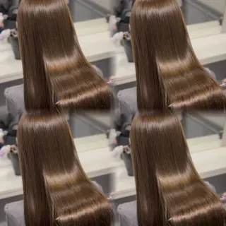 ミディアム カラー 🦋REISA🦋 エクステ×ハイトーンのヘアスタイル