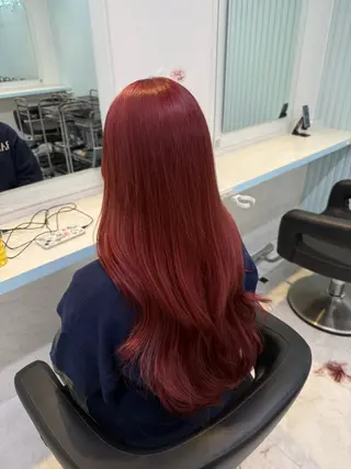 カラー 🇰🇷韓流暖色ヘア 🍒saaya🍒のヘアスタイル