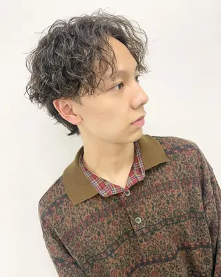メンズ 沖縄メンズパーマ/ TSUME🌈のヘアスタイル