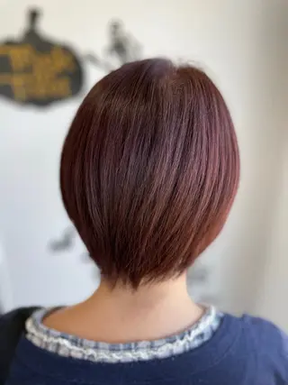 ショート カラー 工藤 彩花のヘアスタイル