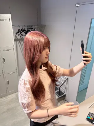 カラー 透明感ベージュ🤎 ナチュラルレイヤーのヘアスタイル