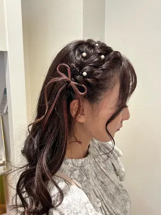 ヘアアレンジ 🦋Misaki🦋 メンズパーマ/着付けのヘアスタイル