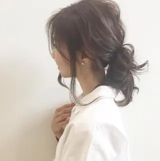 ロング カラー ヘアアレンジ 【公式】amble luxe池袋東口🩷のヘアスタイル