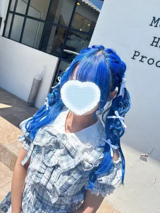 ロング ヘアアレンジ 井上 花音のヘアスタイル