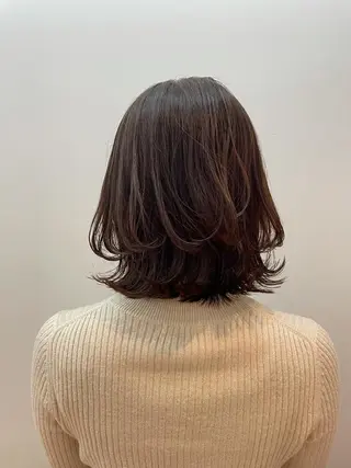 ミディアム カラー ショート/脱白髪染め ☆宇﨑悠実のヘアスタイル