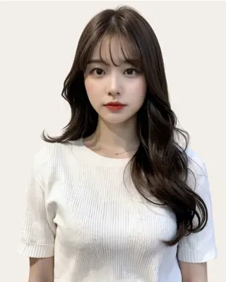 セミロング 新宿 似合わせカラー HINAのヘアスタイル