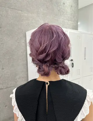 ミディアム ヘアアレンジ 卒業式お呼ばれ🕊️ ヘアセット✴︎ミキのヘアスタイル