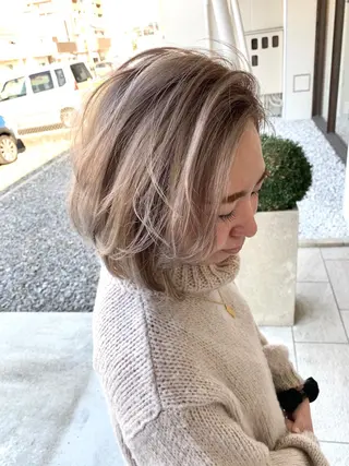 ショート カラー パーマ ヘアアレンジ メンズ キッズ ネイル マツエク・マツパ 圧倒的なクォリティ✨ waku 岡崎店のヘアスタイル