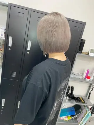 ミディアム カラー パーマ ヘアアレンジ アイブロウ マツエク・マツパ ネイル カラー特化サロン大阪 ルービック江坂/新城のヘアスタイル