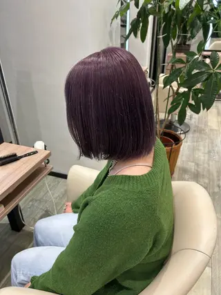 ミディアム カラー 能登 彩穂のヘアスタイル