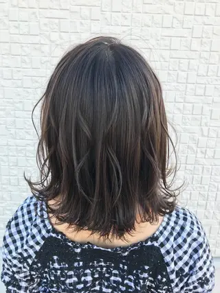 ミディアム 藤井 健のヘアスタイル