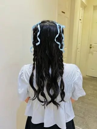 🇰🇷韓国レイヤー 多幸感メイク🤍のヘアスタイル