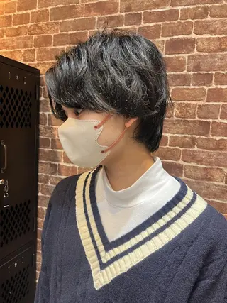 ミディアム カラー パーマ ヘアアレンジ メンズ キッズ ネイル マツエク・マツパ アイブロウ 久木原 ゆりのヘアスタイル