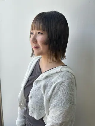 ショート 勝野夏希/ハイトーン /ベージュ/松本のヘアスタイル