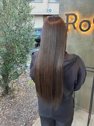 ロング カラー 【ツヤ髪特化】 スズキアキエのヘアスタイル