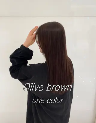 カラー 自然と惹かれる🪷 艶カラー/茉優♩のヘアスタイル