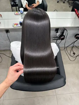 ロング 縮毛矯正支持率👑 No.1 SORAのヘアスタイル