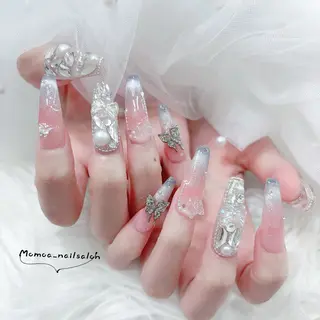 ネイル MoMoA Nail ネイル長さ出し専門店のネイルデザイン