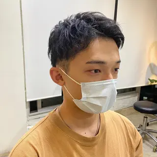 ショート メンズ JINKIメンズ特化 メンズカットパーマのヘアスタイル