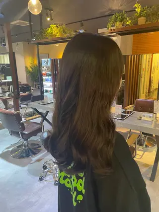 セミロング パーマ 🫧透明感カラー 🫧しほのヘアスタイル
