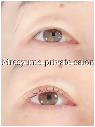 マツエク・マツパ Mresyume MAYUのマツエク・マツパデザイン
