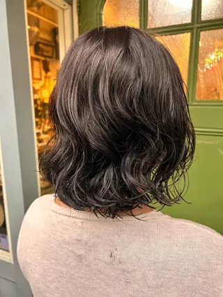 ショート パーマ 清水千優/パーマ/ メンズパーマのヘアスタイル
