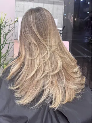 ロング レイヤーカットモデル 募集/藤原一真のヘアスタイル