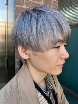 ショート カラー メンズ 久木原 ゆりのヘアスタイル