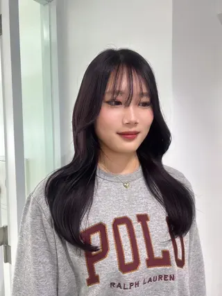 ロング カラー 愛結 暖色カラー🎀🩰のヘアスタイル