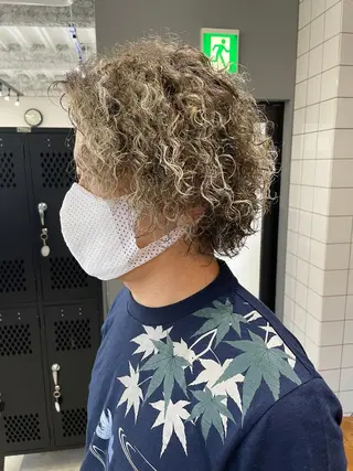 カラー パーマ メンズ メンズ専門サロン wokeのヘアスタイル