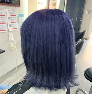 ミディアム カラー RAIA💎ケア ブリーチ&パーマ💎のヘアスタイル