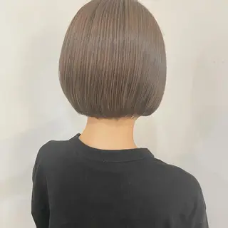 ショート カラー 梅田/赤み消しカラー /顔まわりcut🤍のヘアスタイル