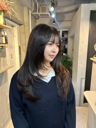 ロング 心斎橋ヘアカラー 海外ﾚｲﾔｰ/マリナのヘアスタイル