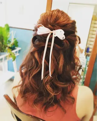 ショート ミディアム セミロング ロング カラー パーマ ヘアアレンジ 早朝✨ヘアセット 着付け/清水玲歌のヘアスタイル